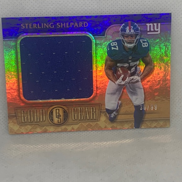 2017 Panini Gold Standard #26 Sterling Shepard NYG Gold Gear Relics 30/99 (003) - Picture 1 of 3